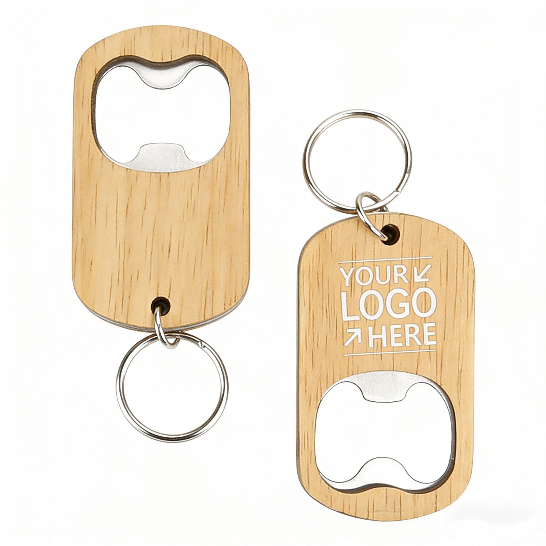 Wooden Keychain Bottle Opener Portable Beer Cap Remover