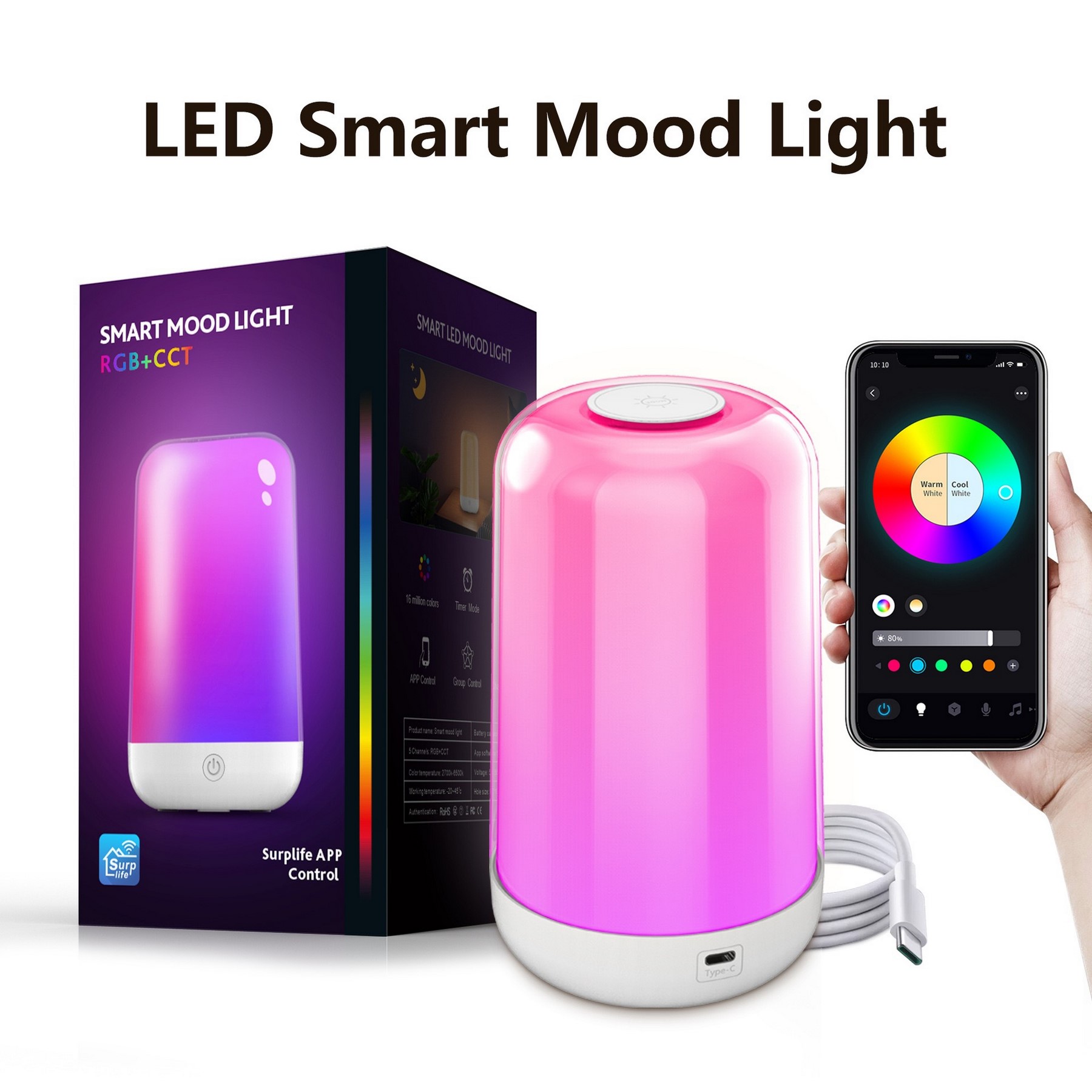 Smart Wireless Touch Night Light