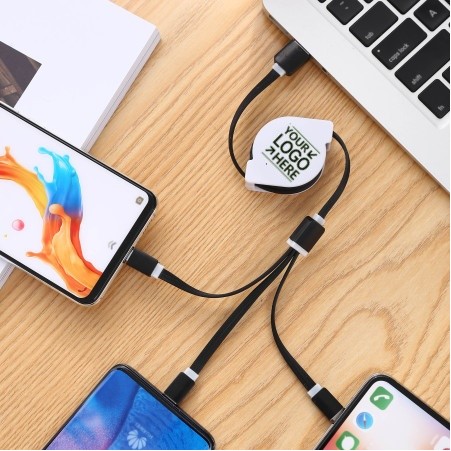Retractable Charging Cable For Smartphones And Devices