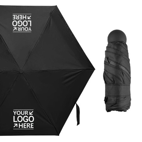 Capsule Umbrella With 190T Nylon Canopy And Stainless Steel Frame