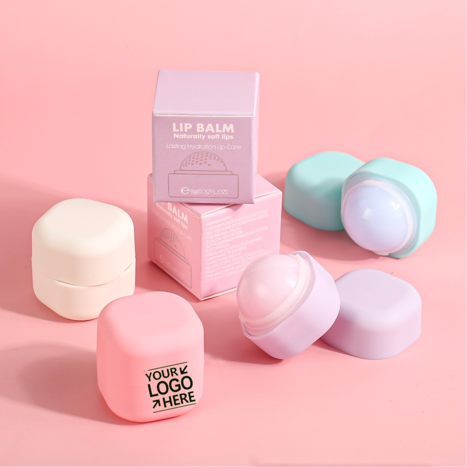 Square Lip Balm Moisturizing Lip