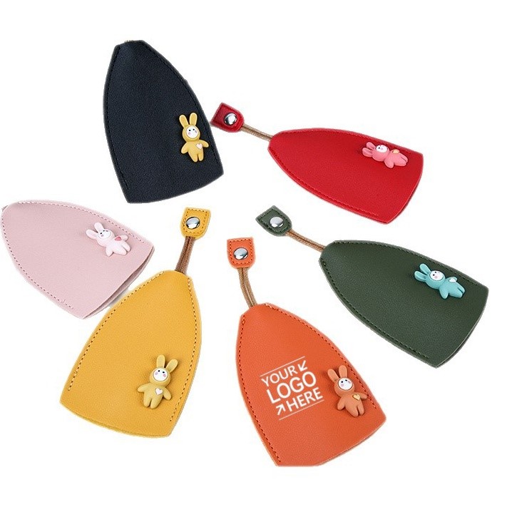 Fashion Rabbit Pull Rope Key Holder Cute Cartoon Car Keychain