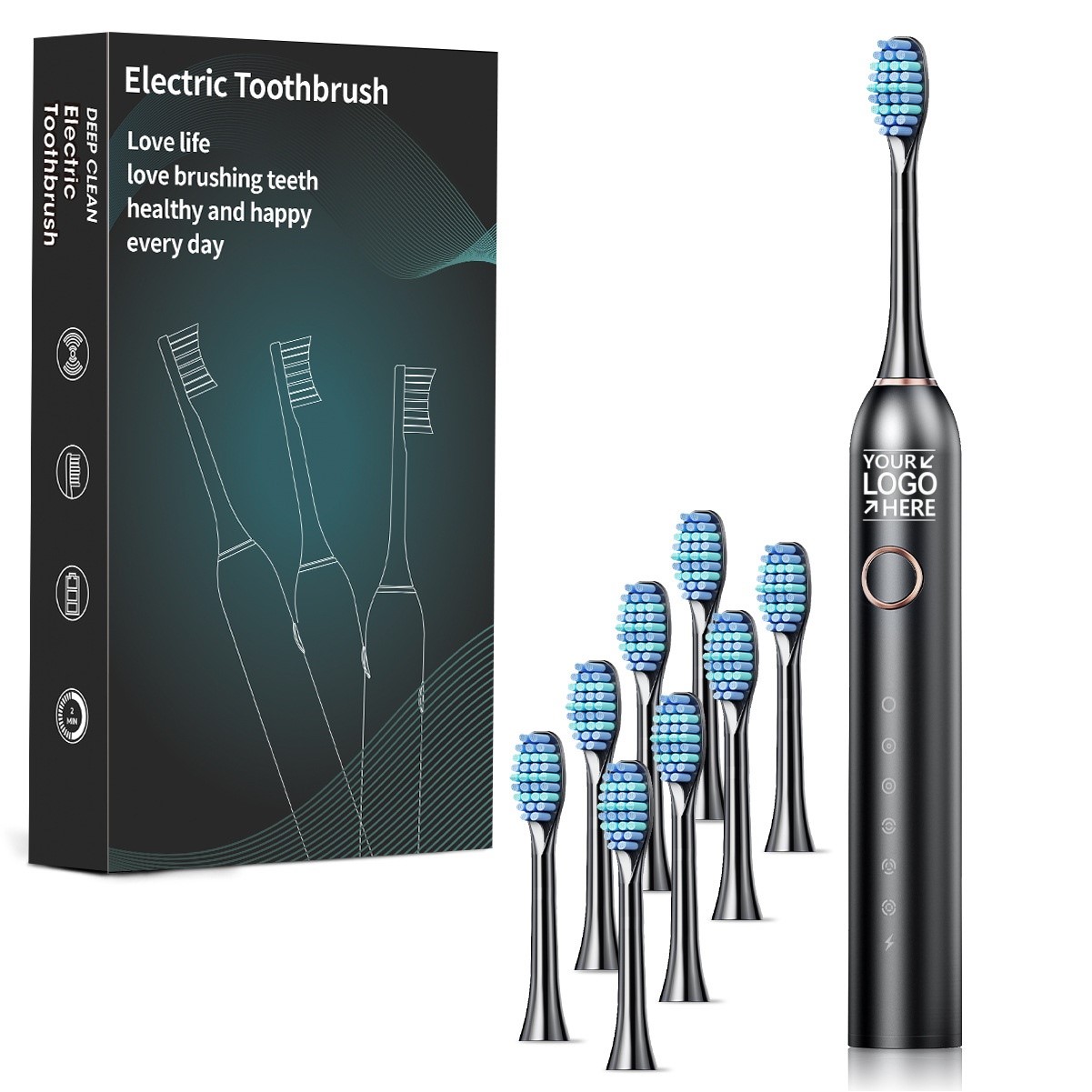 Electric Toothbrush 8-Head Mechanical Brush