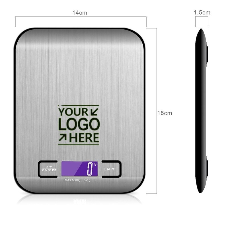 Rechargeable Stainless Steel Digital Kitchen Scale