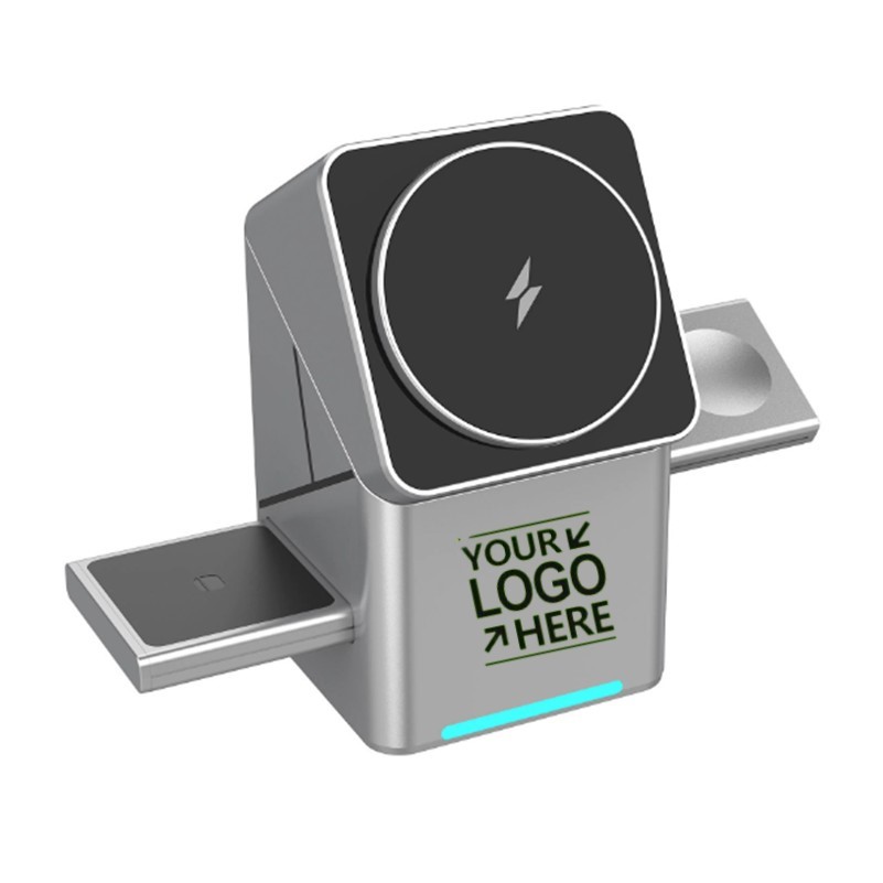 Automatic Rotation 3-in-1 Magnetic Wireless Charger