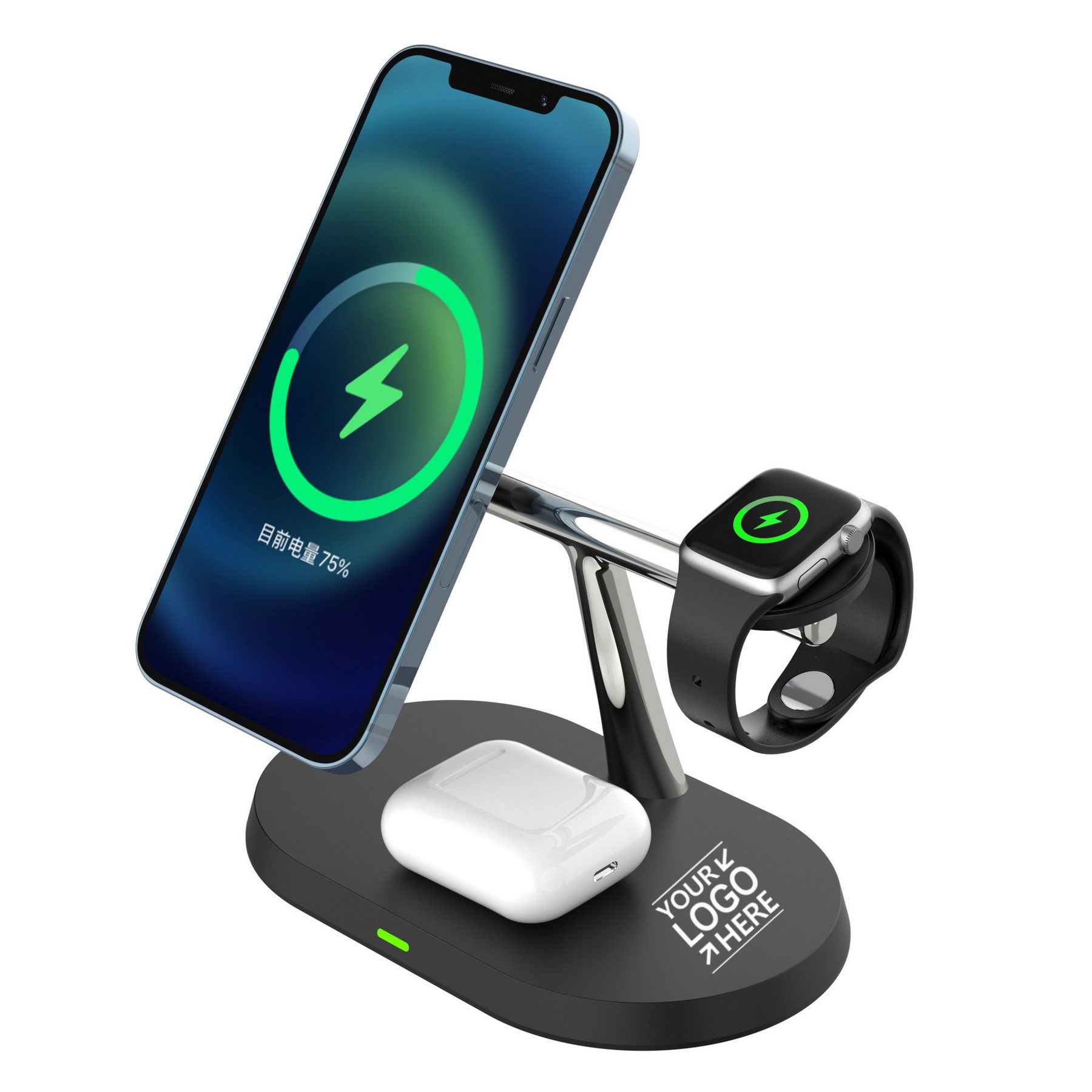 Magnetic 3-in-1 Fast Wireless Charging Stand
