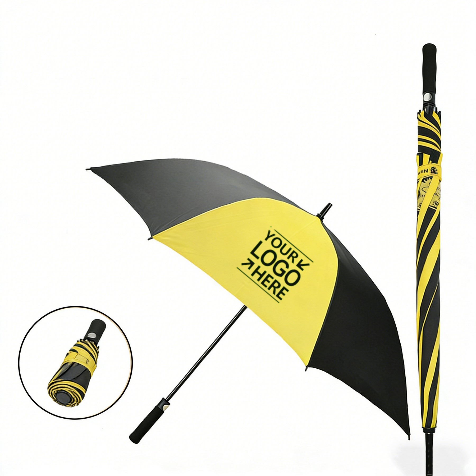 Straight Handle Golf Advertising Umbrella