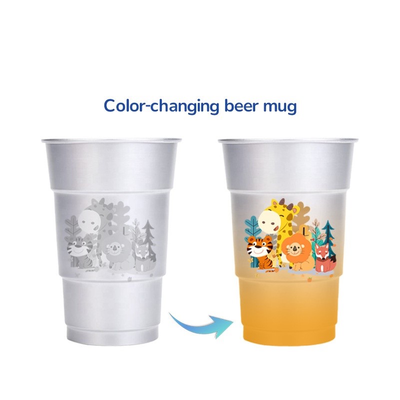 17 Oz Cold Sensitive Color Changing Reusable Aluminum Cup