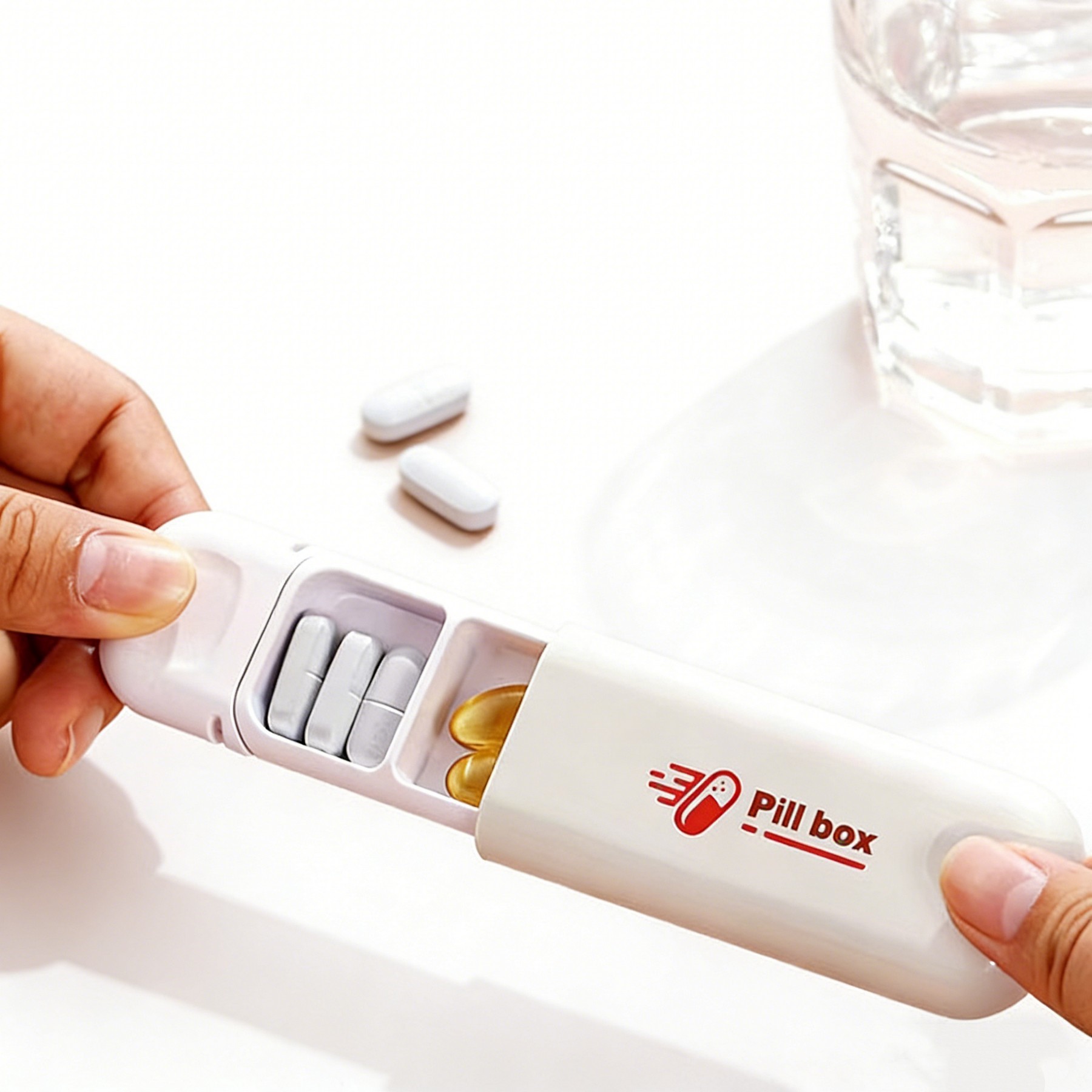 Portable Mini Pill Box for Tablet Storage