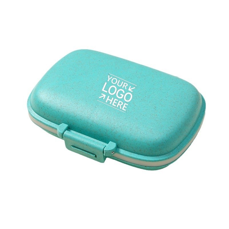 Portable 8 Compartment Moisture proof Pill Storage Box