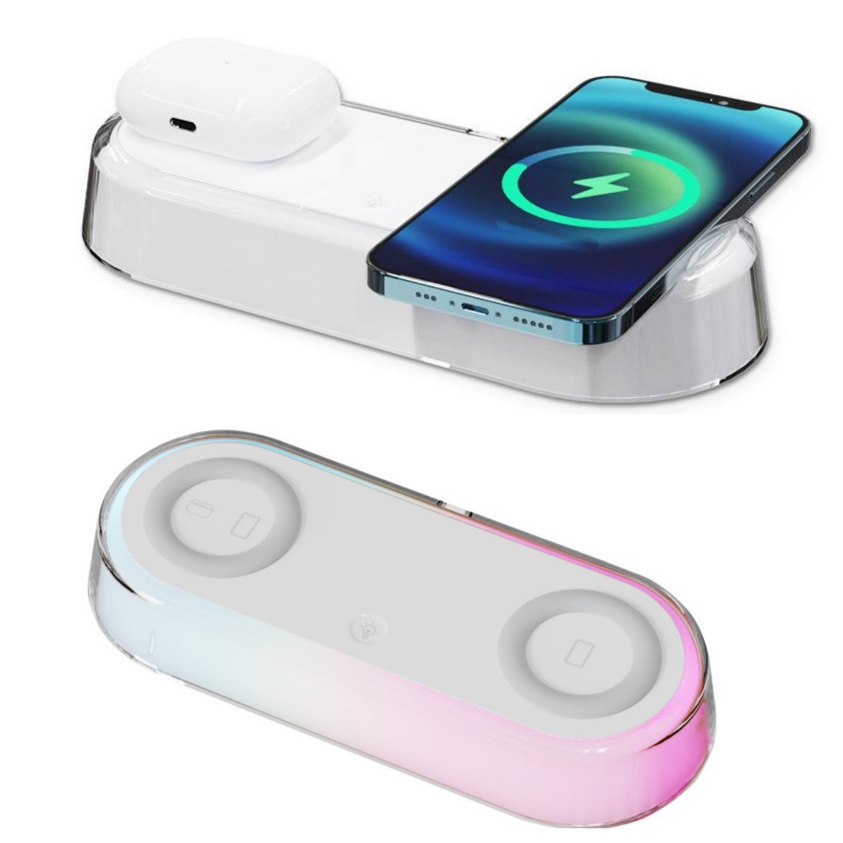15W Wireless Fast Charging Ambient Light Wireless Charger