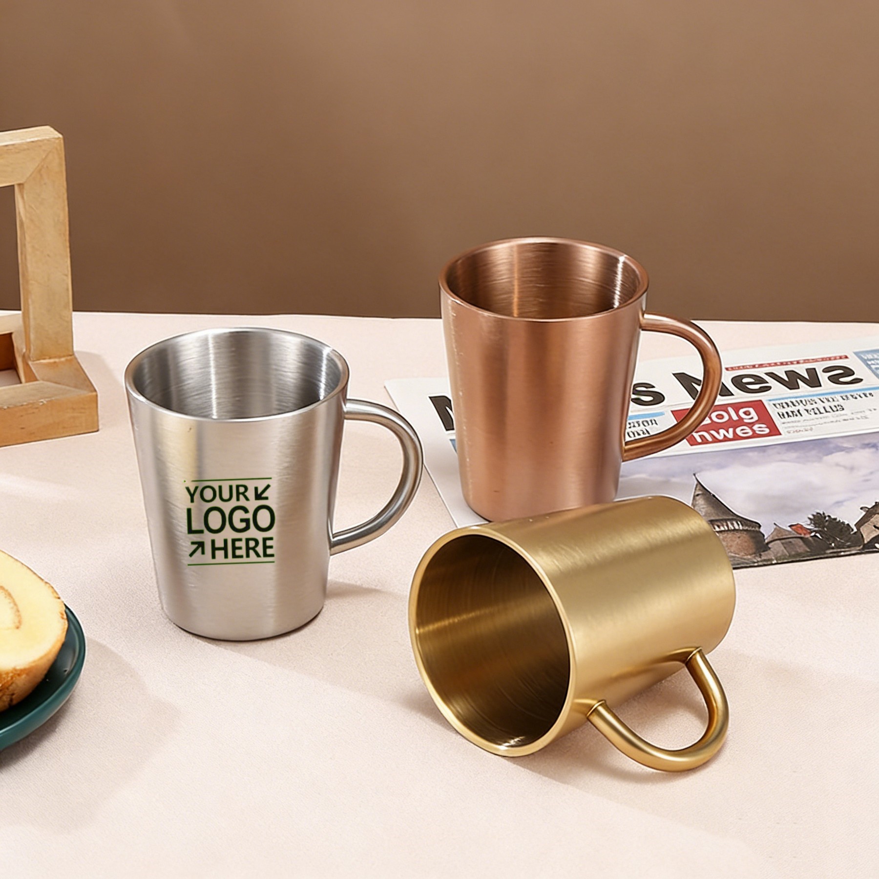 Stainless Steel Double Layer Beer Mug