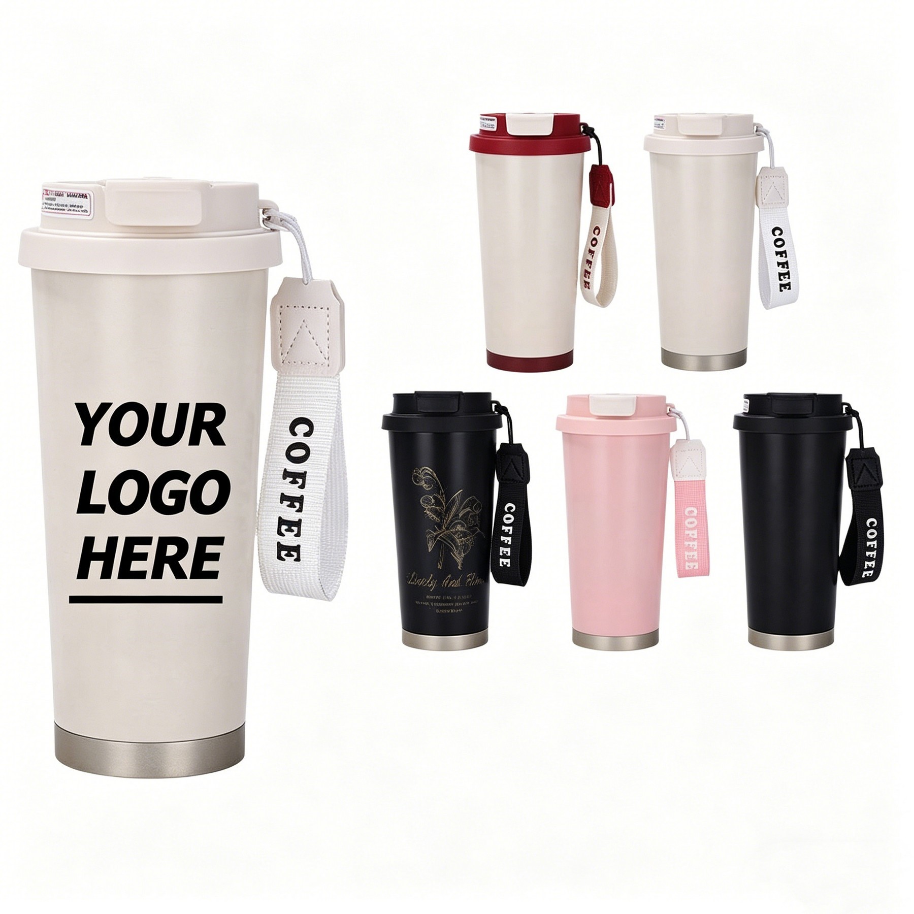 17OZ Portable Stainless Steel Coffee Mug