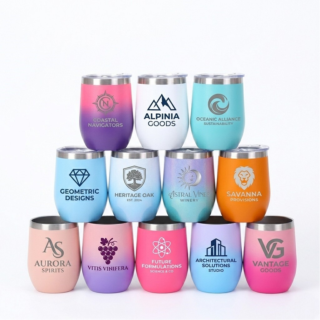 12oz 304 Stainless Steel Insulated Rainbow Gradient Travel Mug