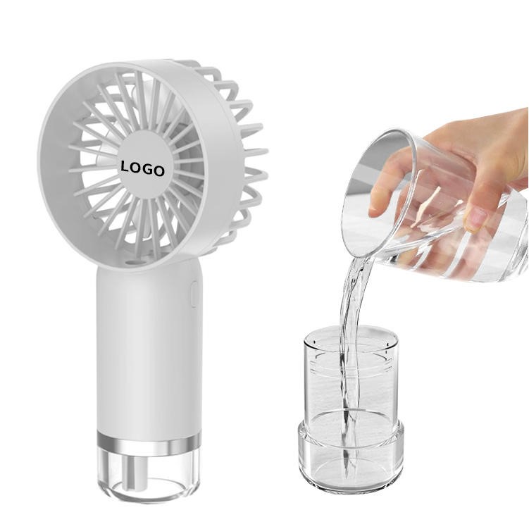 Handheld Mist Spray Cooling Fan Portable Humidifying Fan