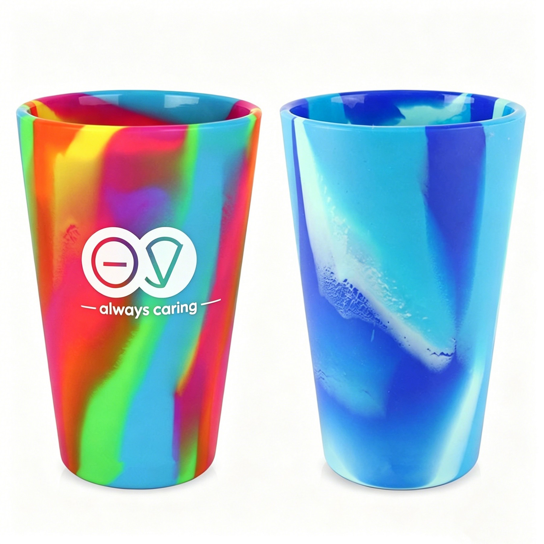 17 Oz Mixed Color Food Grade Silicone Cup
