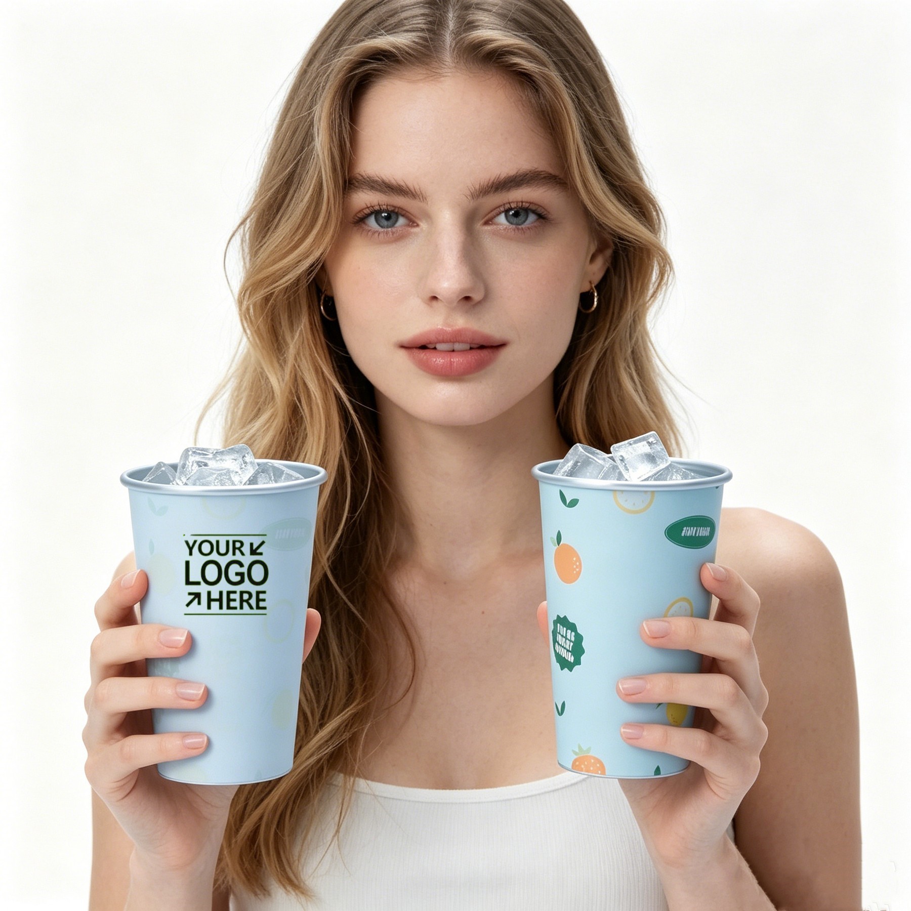 15 OZ Portable Cold Color Changing Aluminum Cup