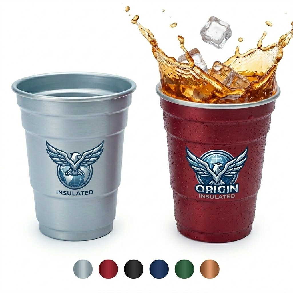 Outdoor Camping Cold Color Changing Aluminum Stadium Cup