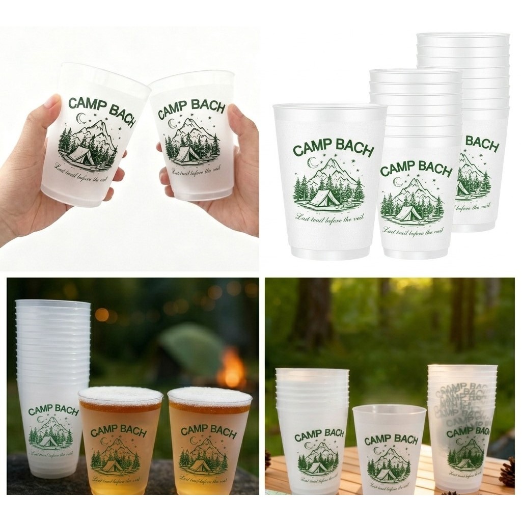 16oz Camping Style Cup For Bachelorette Party