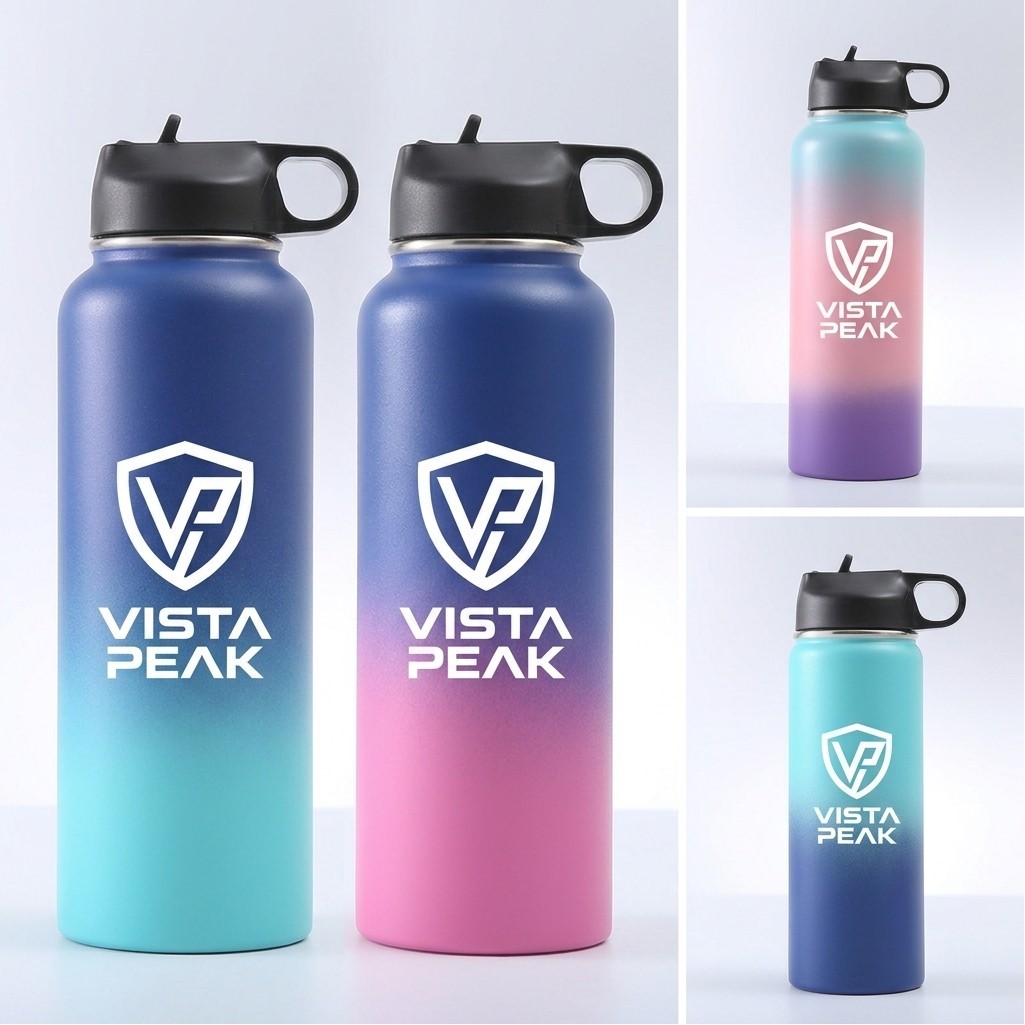 18oz Stainless Steel Gradient Insulated Tumbler Double Wall Vacuum Insulation Travel Drink