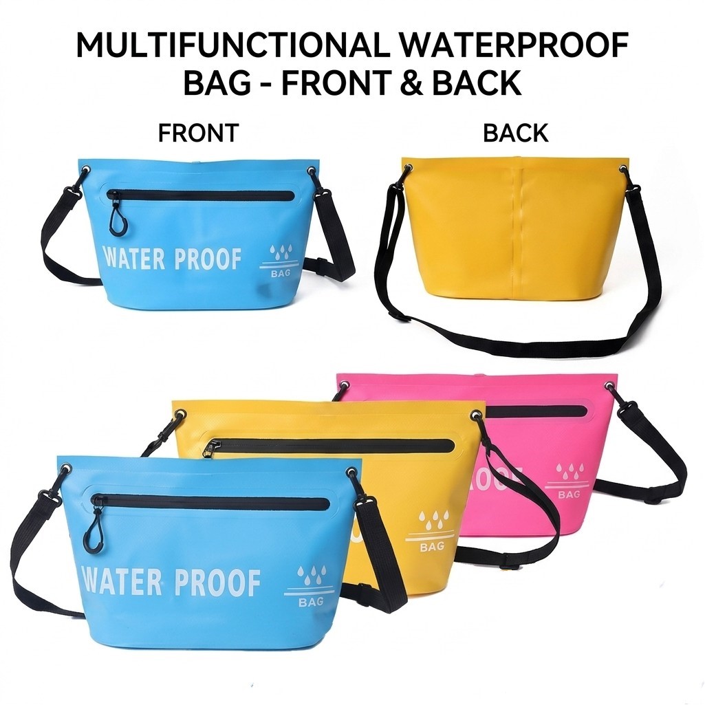 Waterproof Crossbody Dry Bag for Outdoor Travel & Beach Use