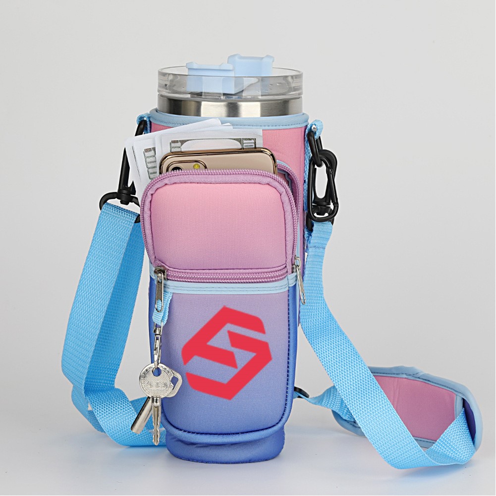 40 Oz. Neoprene Bottle Pouch with Phone Pocket