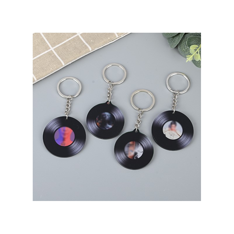 Vinyl Record Key Chain