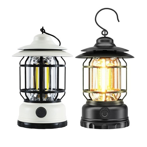 Vintage Style Rechargeable Outdoor Lantern