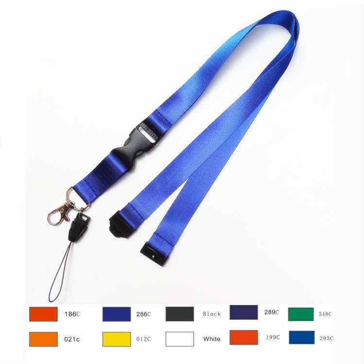 Silk Screen Lanyard With Metal Hook And Safety Buckle