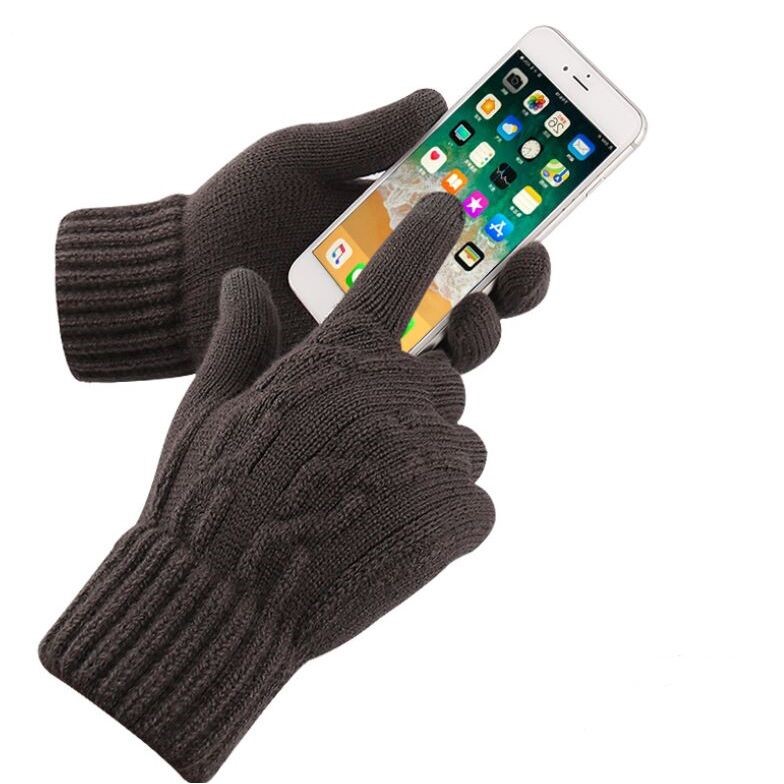 Men's Winter Touchscreen Knit Gloves