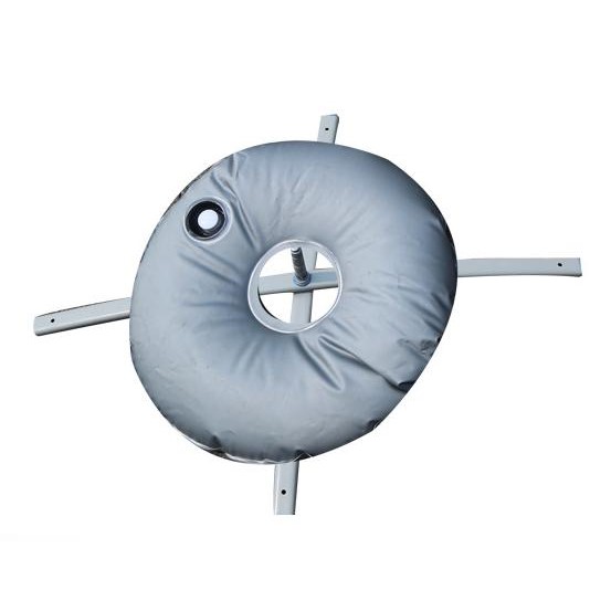 Iron tube cross base and water bag for banner kits