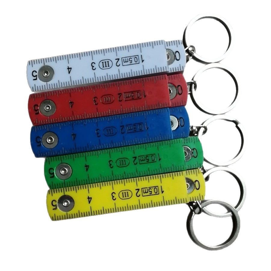 0.5M Portable Folding Ruler+Key Chain
