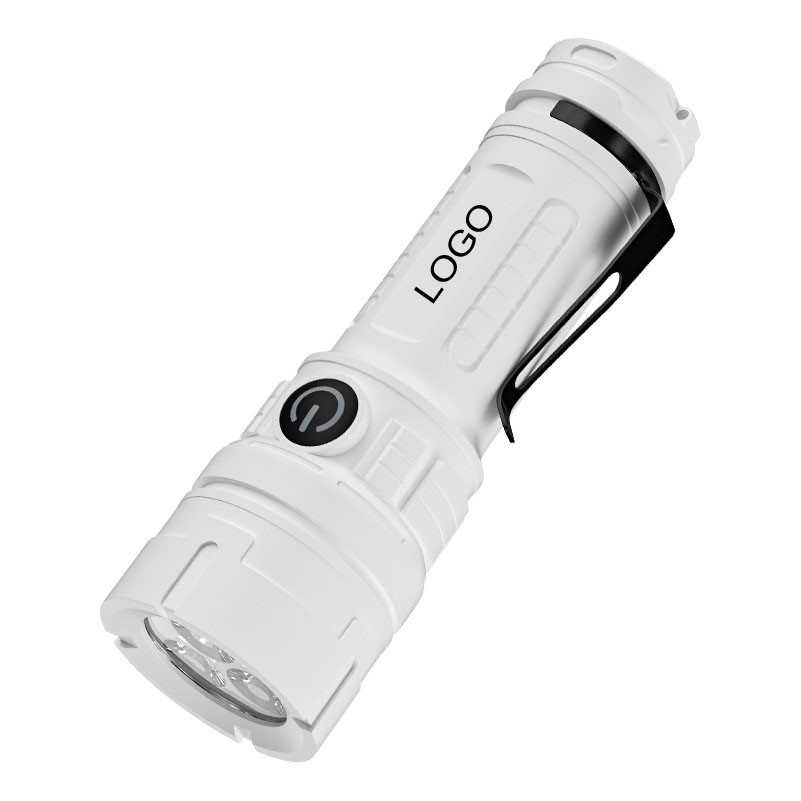 Mini Rechargeable LED Flashlight with Clip
