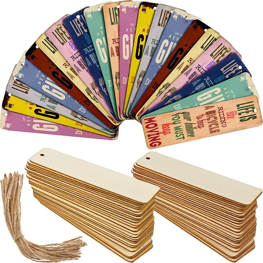 Vintage Wooden Bookmarks