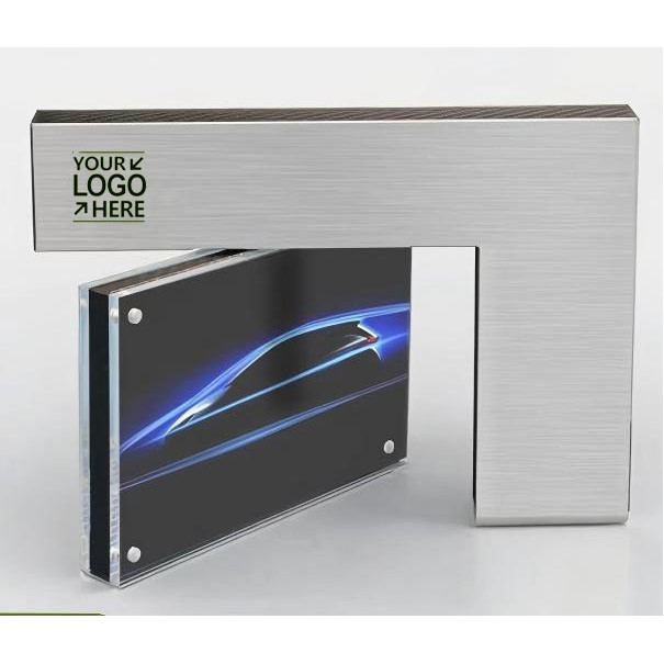 Aluminum Double-Sided Rotating Photo Frame for 4*6"Photo