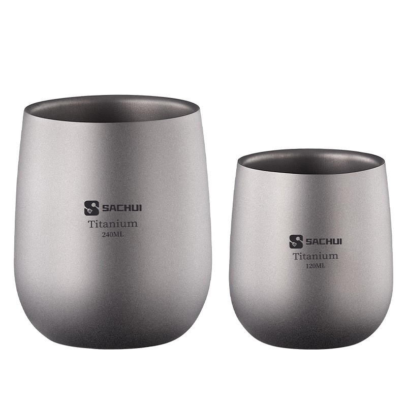 Double Walled Titanium Cup