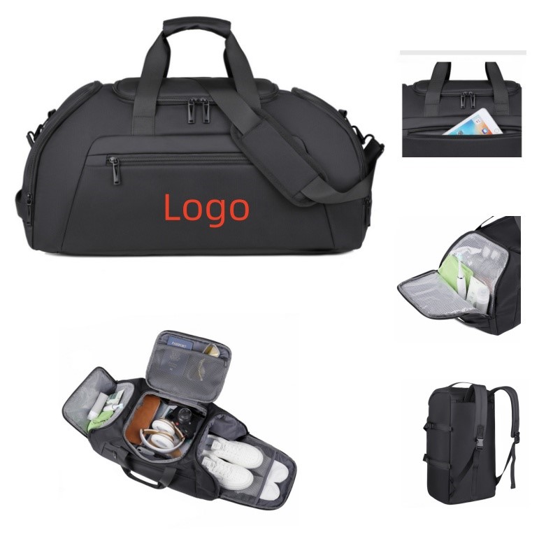 2-in-1 Wet & Dry Compartment Waterproof Travel Duffle Bag