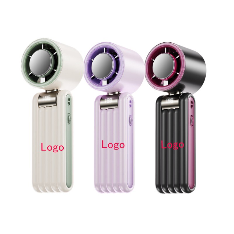 Foldable Ice Cooling Handheld Fan – Digital Display 4000mAh
