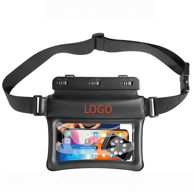 Floating Waterproof Waist Pack-Large Capacity Airbag Dry Bag For Sports Touchscreen Phone