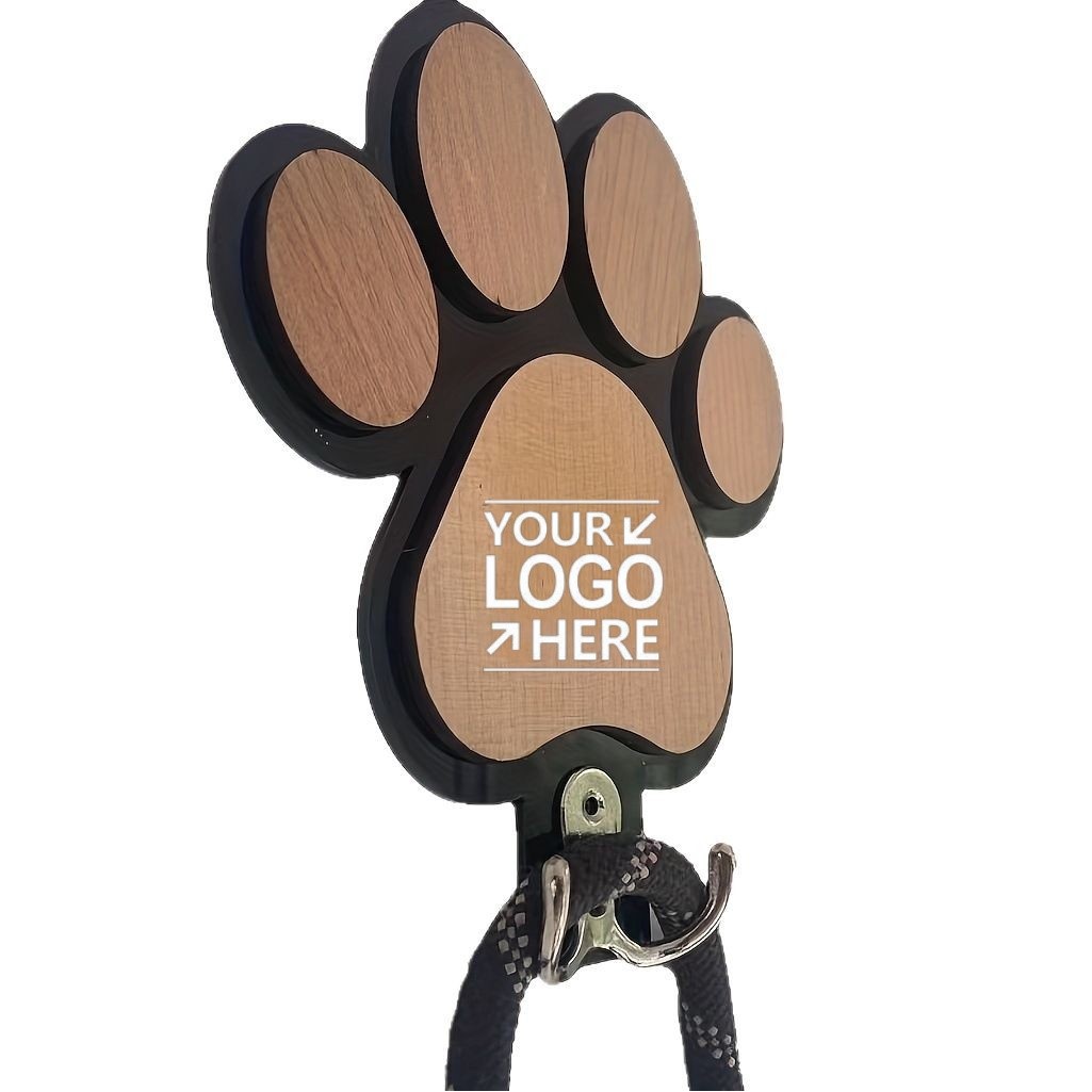 Handmade Wooden Double-Prong Wall Hanger Hook For Towel Clothes Pet Leash