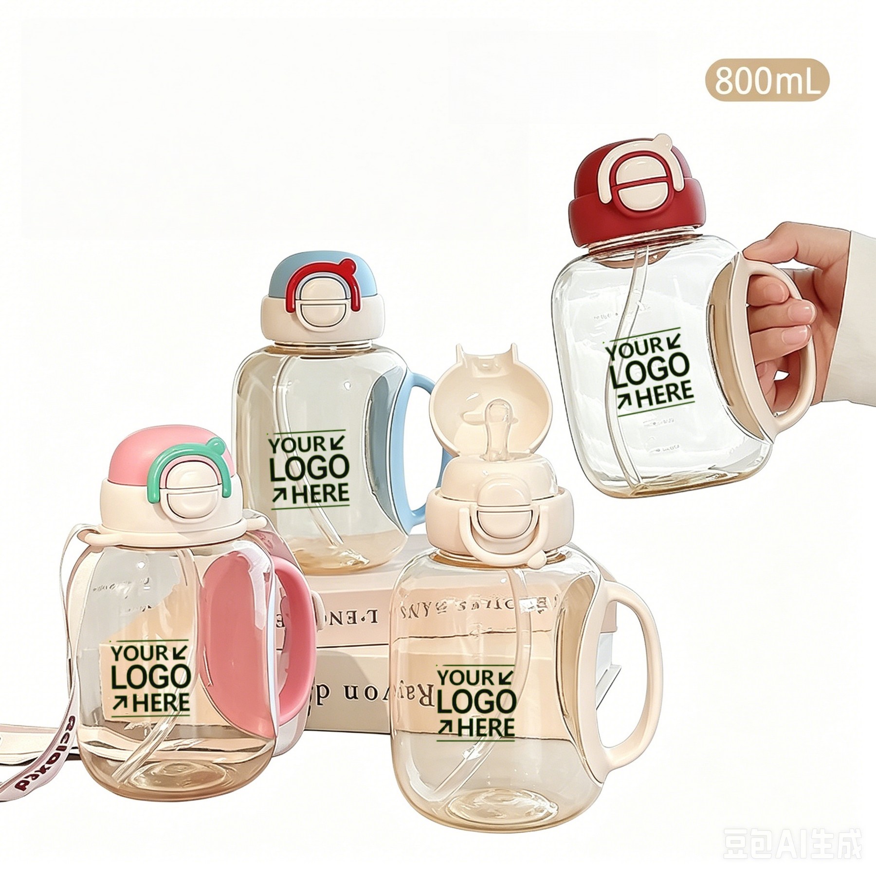 Straw Water Bottle For Kids