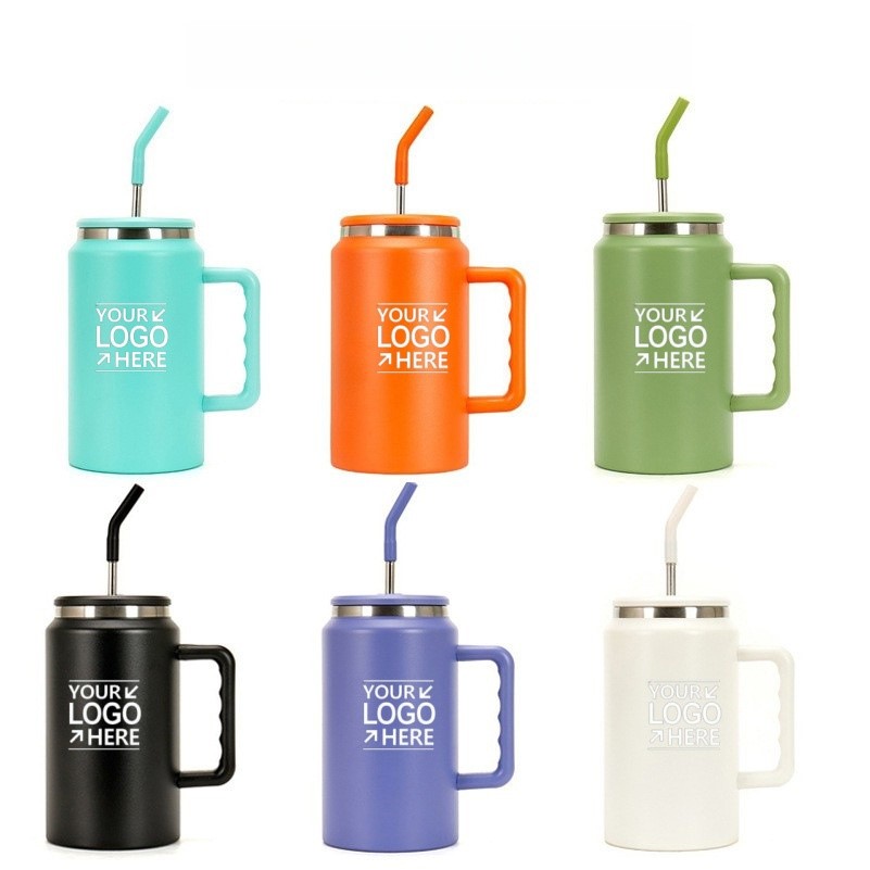 50 oz. Vacuum Insulated Stainless Steel Tumber W/Handle