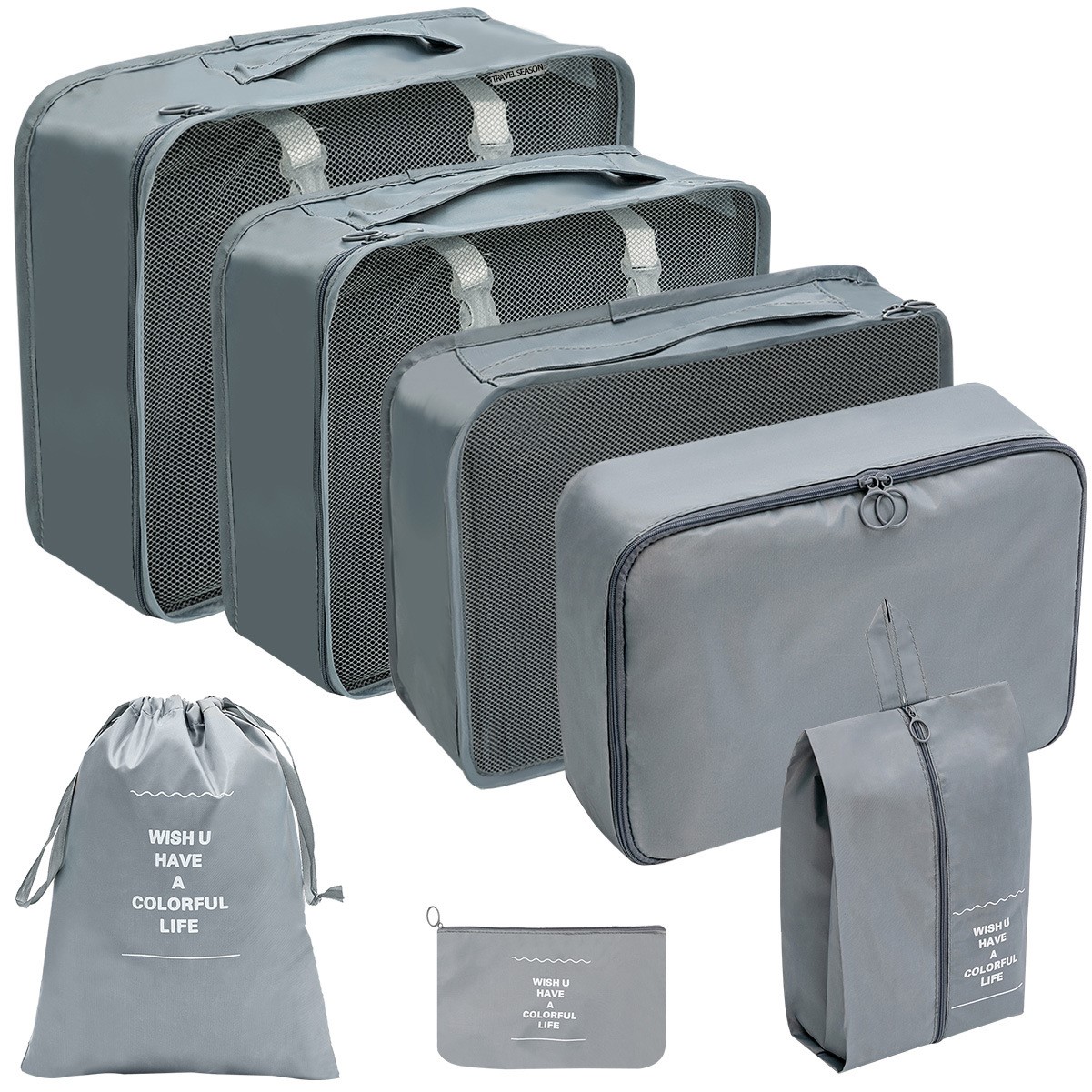 7pcs Packing Cube Luggage Organizers