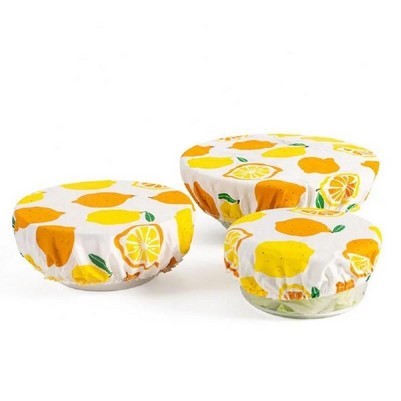 Set Of 3 Organic Reusable Bowl Covers