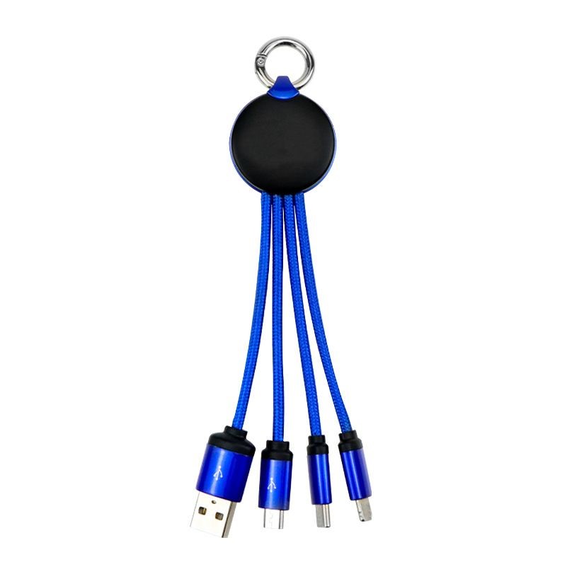 4-in-1 Multi-Charging Nylon Braided Universal USB Cord