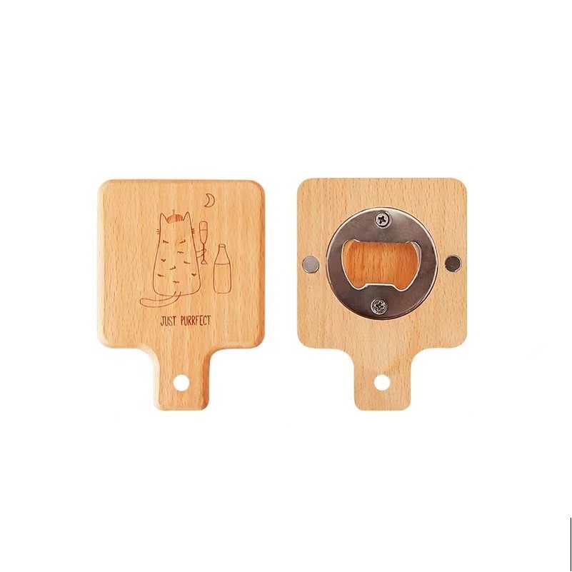 Wood Magnetic Bottle Opener