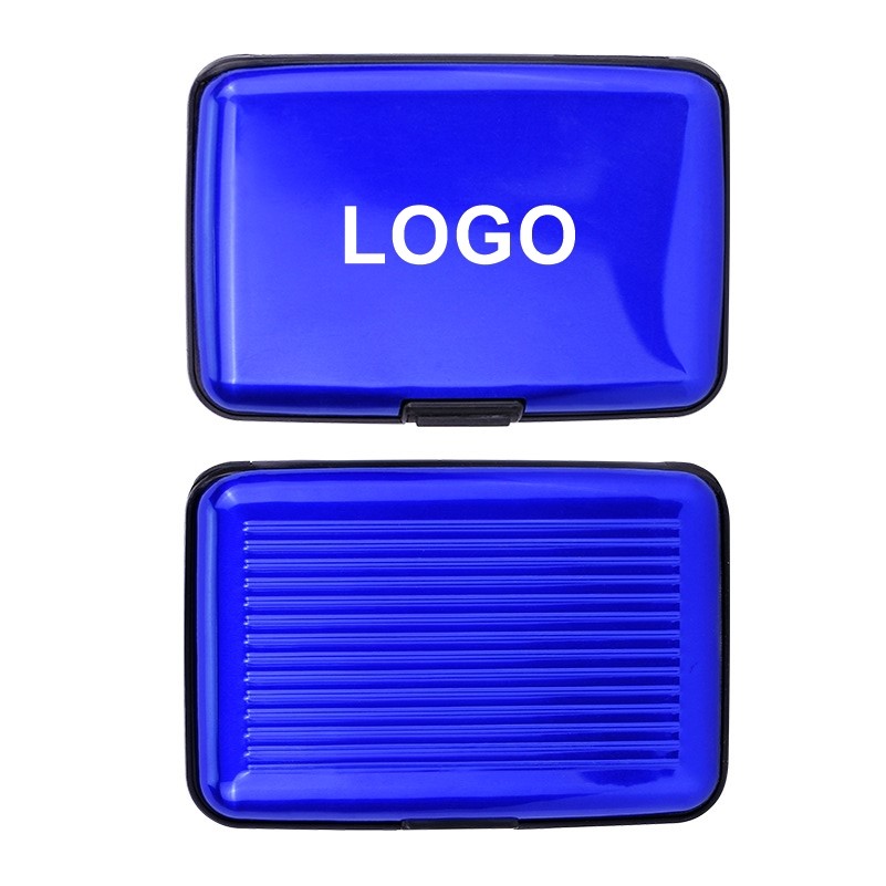 Blue Aluminum ID/Credit Card Wallet