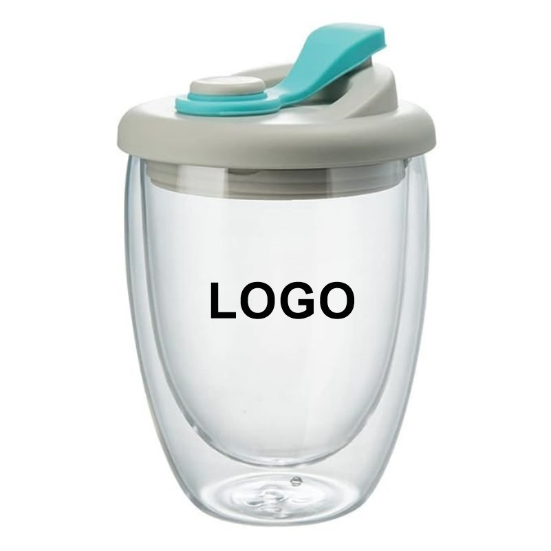 12 Oz. Reusable Glass Coffee Cup