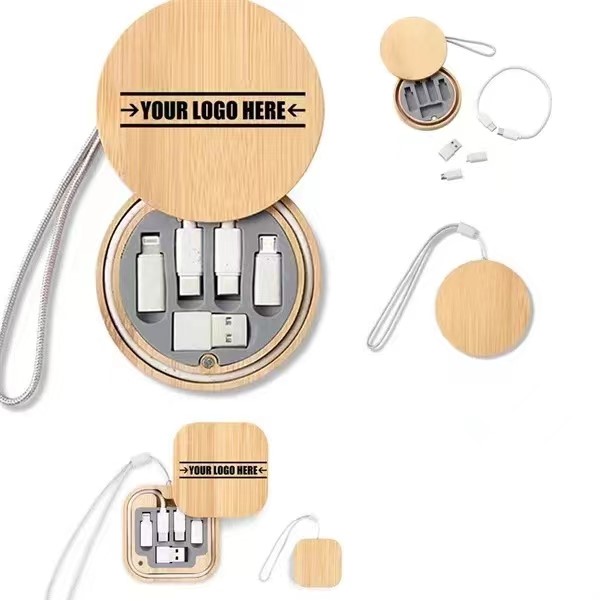 Bamboo Multi USB Charging Adapter Cable Kit