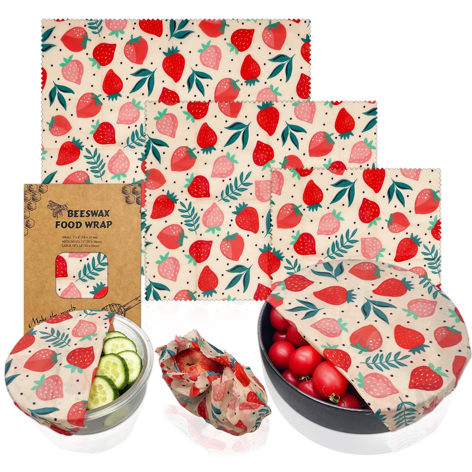 Set of 3 Beeswax Wraps